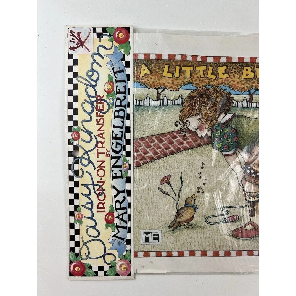 Daisy Kingdom by Mary Engelbreit Iron On Transfer Little Bird Told Me New 1990